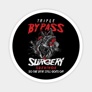 Cardiologist Heat Disease Doctors Medical Gift Triple Bypass Surgery Survivor Magnet